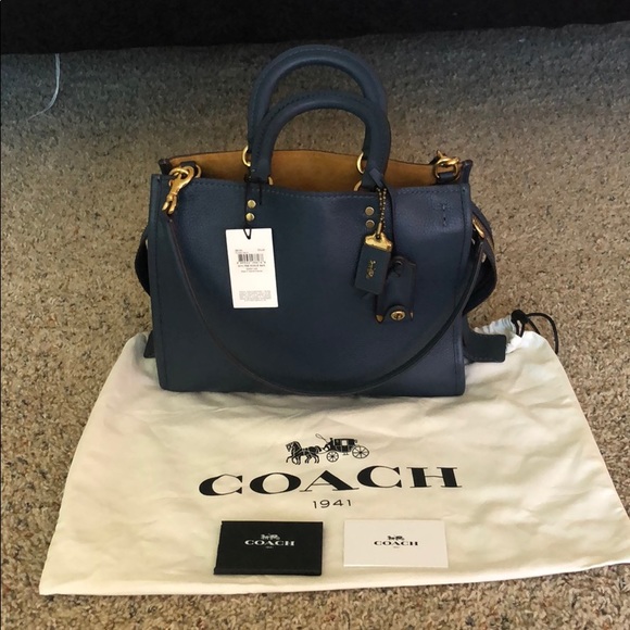 Coach Handbags - Coach Rogue 30 Dark Denim